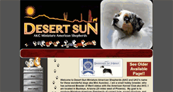 Desktop Screenshot of desertsunminiaussies.com